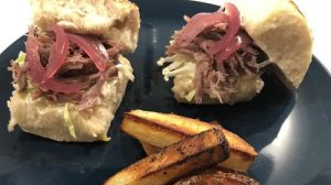 Mini sliders med Confit de Canard