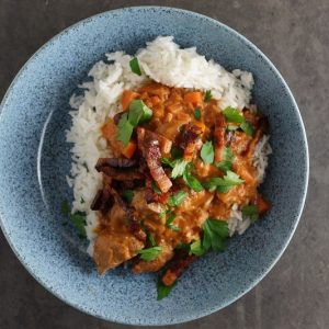 Mørbradgryde med bacon