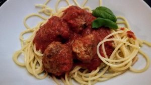 Spaghetti med kødboller