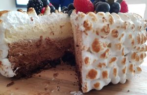 Chokolademousse kage