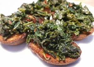 Crostini med grønkål