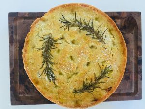 Focaccia bagt i springform