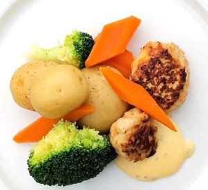 Hurtige Kyllingefrikadeller