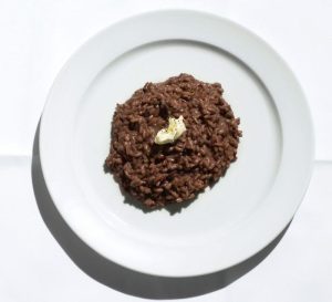 Risotto med amarone di Valpolicella