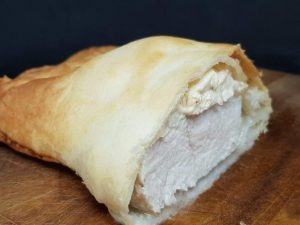 Indbagt kylling i butterdej
