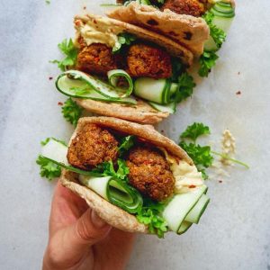 Veganske kødboller med linser og kikærter