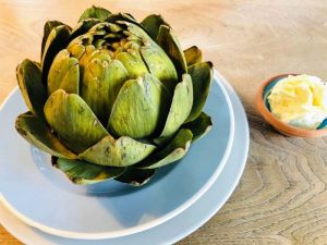 Artiskok med pisket citronsmør