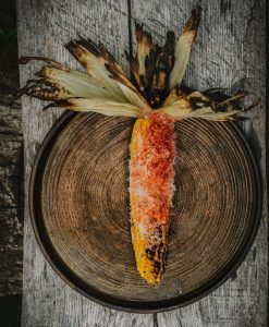 Majs à la oaxaca (bålmad)