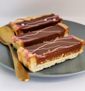 Chokolade karamel tærte