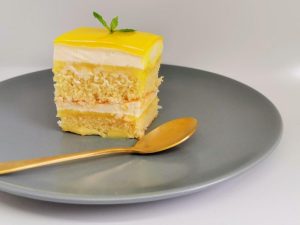 Citronlagkage med hvid chokolade