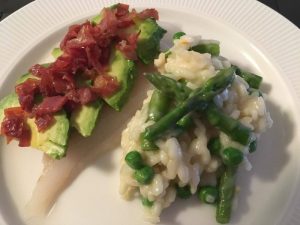 Sous vide torsk med cremet grøntsagsrisotto