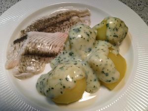 Rødspættefilet sous vide