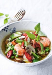 Thaisuppe med rejer