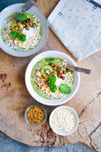 Grøn smoothiebowl