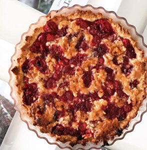 Toscatærte med bær