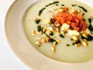 Blomkålssuppe med stenbiderrogn