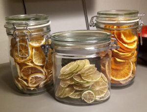 Tørrede citrusfrugter