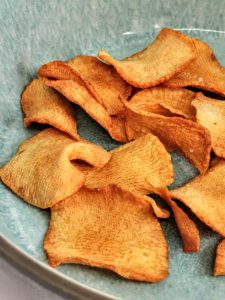 Jordskokkechips i friture