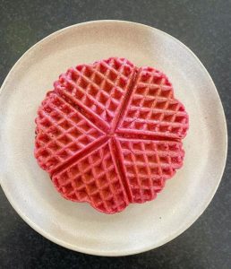 Lyserøde vafler