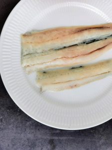 Sous vide hornfisk filet