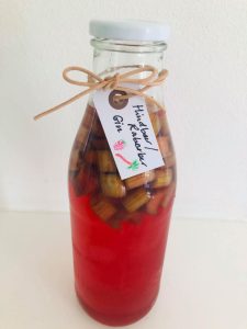 Hindbær/rabarbergin