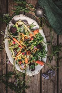 Grøntsager á la Bras (bålmad)