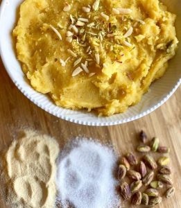 Sooji ka halwa (Pakistansk dessert)