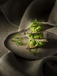 Ærteavocadopuré med kørvel