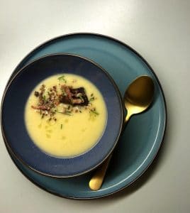 Kartoffel porre suppe, med et tvist af knoldselleri