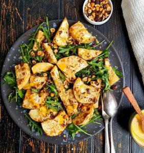 Ovnbagt selleri med rucola