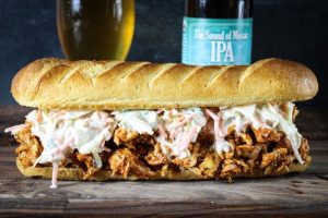 Sous Vide Pulled Chicken Sandwich