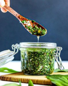 Salsa verde med ramsløg