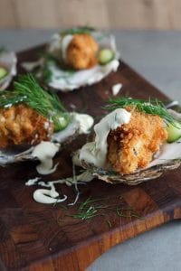 Paneret & friturestegt østers (McOisters)