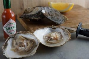 Østers med citron og løg