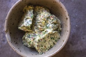 Smør med persille og tallerkensmækker