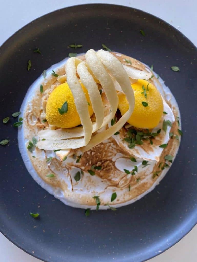 Fransk citrontærte dessert