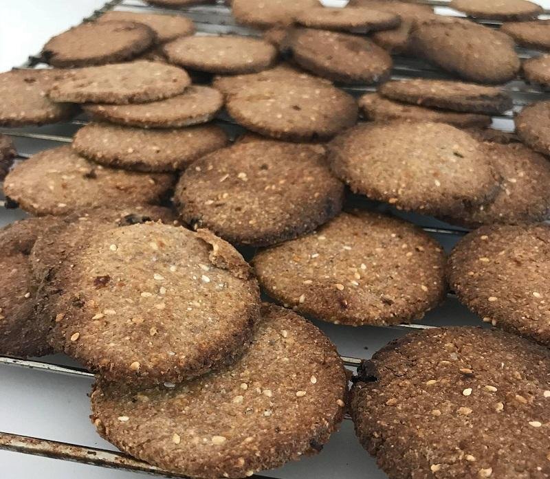 Rugkiks med soltørrede tomat
