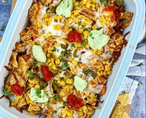 Bagte søde kartofler a la Nachos