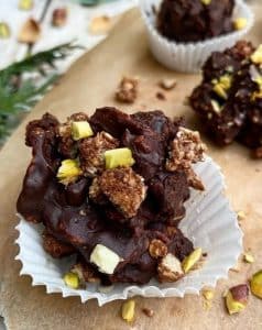 Cornflakestoppe med Nougat og Chokoladegranola