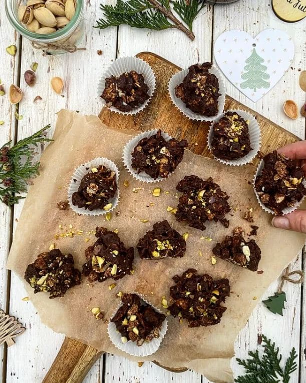 Cornflakestoppe med Nougat og Chokoladegranola1