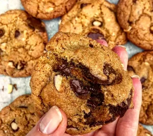 De bedste cookies med chokolade og hasselnødder