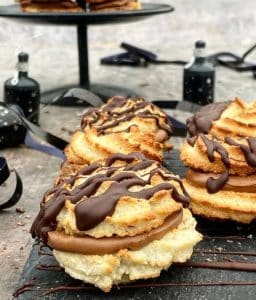 Kransekage-hapsere med nougat og chokolade