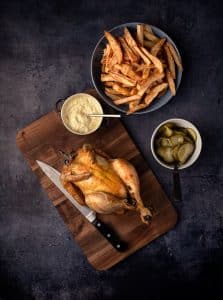 Airfryer Grillkylling med pomfritter
