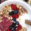 Morgenbowl med smoothie og vanilleskyr