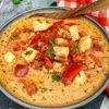Peberfrugtsuppe med kylling og tomat