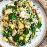 Perlebygsalat med kylling