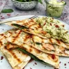 Quesadillas med laks, spinat og hytteost1