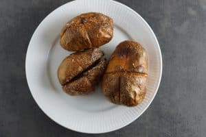Bagte kartofler i Airfryer