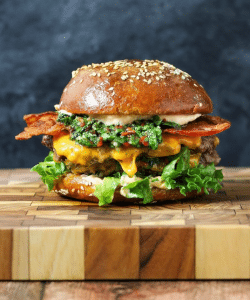 Chimichurri Chipotle Smash Burgers