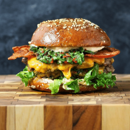 Chimichurri Chipotle Smash Burgers